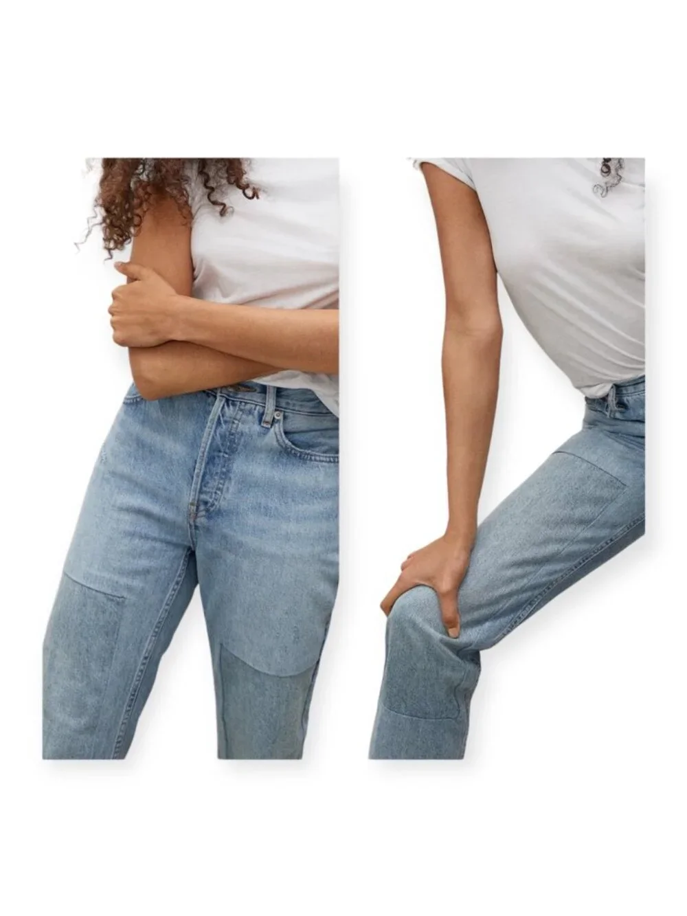 EVERLANE 90s Cheeky Patchwork Jean, Ankle, Size 27R, New with Tag